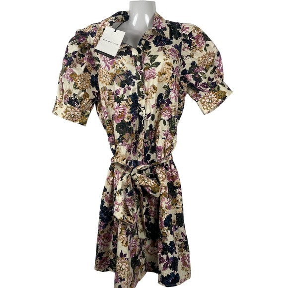 Who What Wear Sz S Floral Sundress 100% Cotton Cottagecore Romantic Dress Pretty - Picture 3 of 16